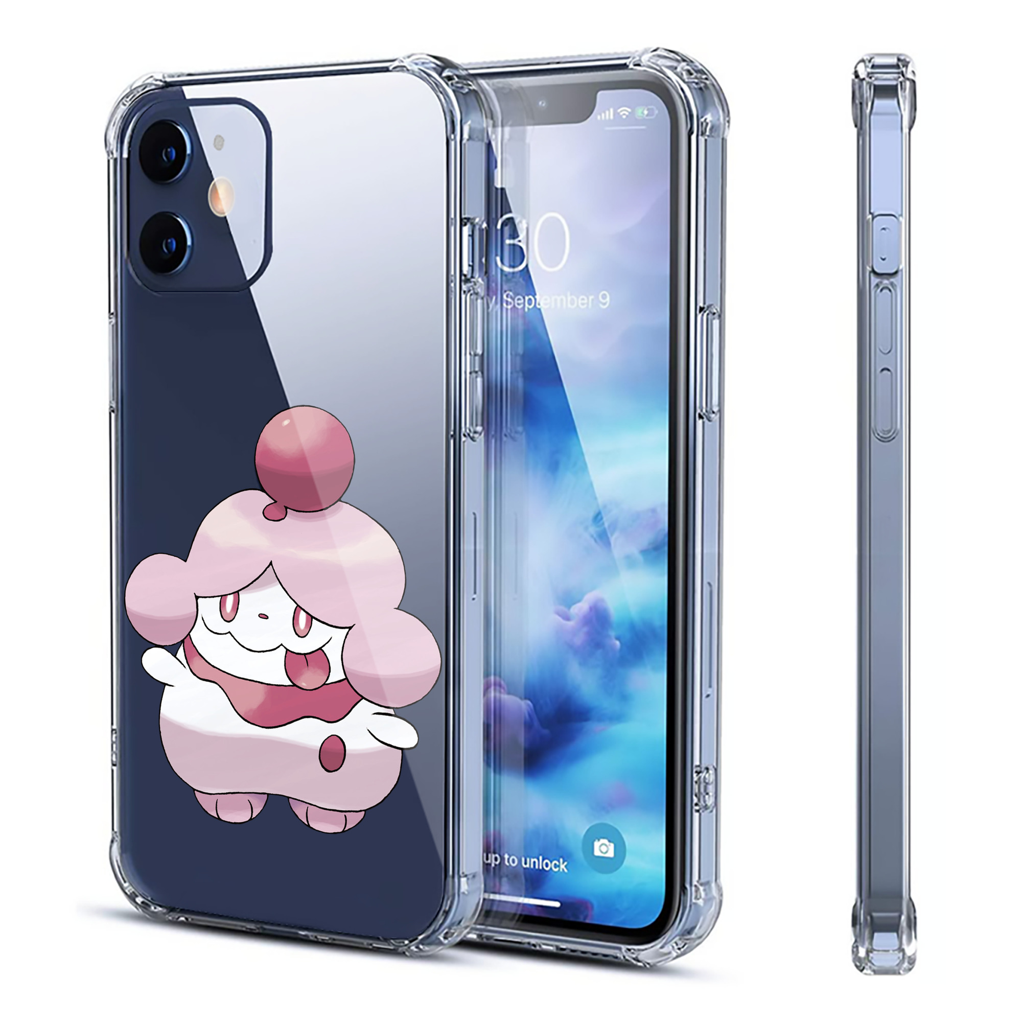 （画像用） ポケットモンスター Pokémon 【iPhone 12シリーズ対応】透明スマホケース（クリアソフトケース）